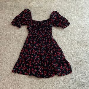 Puffy Shoulder floral dress